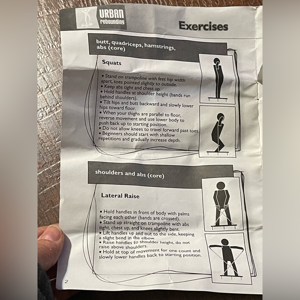 Urban Rebounding Resistance Exercise Bands W Handles & Carabiner Clips Workouts - Picture 11 of 15
